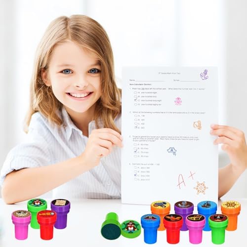 Cinrobiye 24 Pcs Pirate Stampers Party Favor Set, Cute Pirate Adventure Stamps for Kids Birthday Party, Classroom Rewards, Carnival Prizes, Goody Bag Fillers, Pirate Themed Party Supplies - Image 7