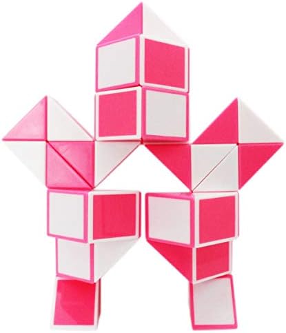 Mipartebo Magic Snake Cube Twist Puzzle 48 Wedges Large Size Pink - Image 2