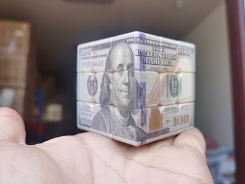 Cuberspeed Hundred Dollar Cube 3x3 Magic Cube US Dollar Bill Speed Cube Puzzle Toy - Image 4