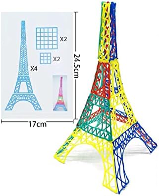 40 Patterns 3D Printer Drawing Molds Paper Stencils for 3D Printing Pen,Painting Graffiti Template Printing Paper for 3D Pen Kids DIY Gift,Animal Vehicle Sword, with a Transparent Board Plate - Image 3