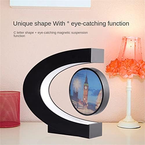 Personalized Magnetic Levitation Floating Photo Frame with LED Light Anti Gravity Maglev Picture Display Frame Office Home Desk Gadget Decor Birthday Gift for Men Family Husband Wife - Image 3