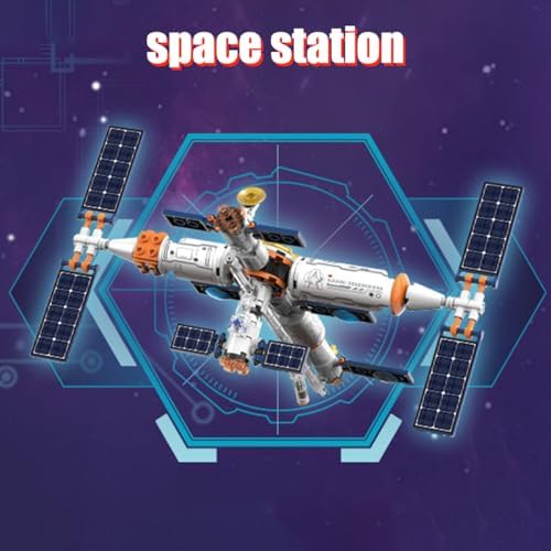 BDYDT Space Radio Telescope Building Blocks Sets, Ideal Gift for Space Lovers, Radio Telescope Building Blocks Set for Exploring Space (1053 Pieces) - Toys Gifts for Adult - Image 5