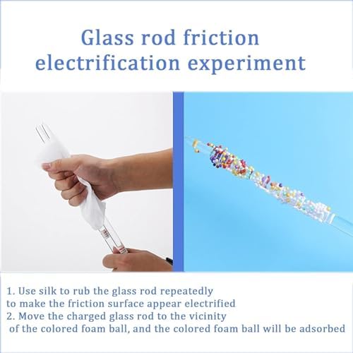 Friction Electrification Experiment Glue Stick Friction Electrification Experiment Differential Charge Attraction Experiment - Image 3