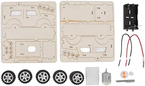 DIY Electric Wooden Model Car Building Kits, STEM Toys for Kids with Mechanical Car Assembly and Educational Science Learning - Image 6