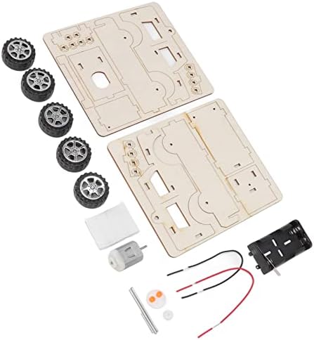DIY Electric Wooden Model Car Building Kits, STEM Toys for Kids with Mechanical Car Assembly and Educational Science Learning - Image 4