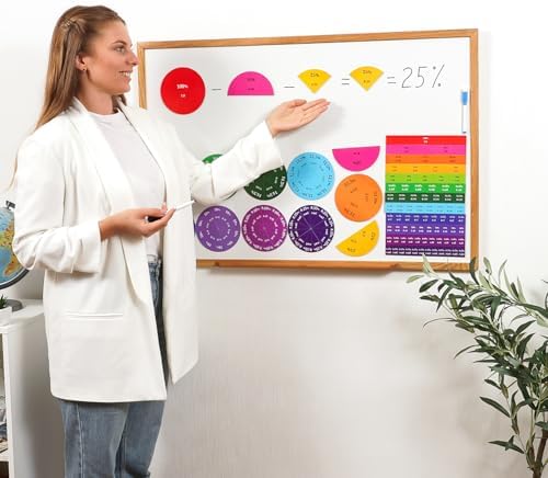Simply Magic 178 PCS Magnetic Fraction Tiles - Fraction Magnets - Image 2
