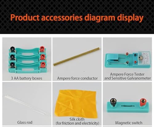 The Principle of Electric Bell Solar Panels Series Circuit Ampere Experiment One-Way Conductivity of Diodes Electromagnetic Electrical Experiment Box - Image 3