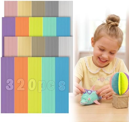 Biubee 2.5mm 10Color 3D Pen Filament Refills Only Fit for 3Doodler Start+ by Biubee