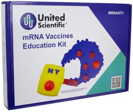 United Scientific® STEM Education Kit - mRNA Vaccines Education Kit - Science Kit Designed for use in classrooms or Home - Biology Science Kit by UnitedScientific