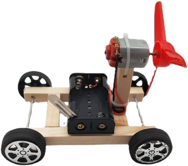ZCZQC Wooden Science Experiment Kit Model Monoplane Electric Aerodynamic Car Educational DIY Scientific Research Tutorials by ZCZQC