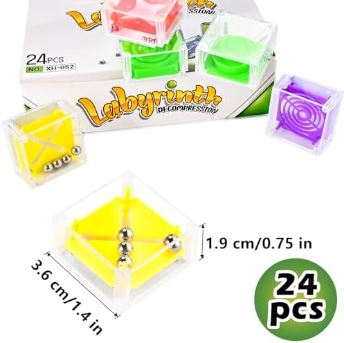 GOLDGE 24 Pcs Balance IQ Maze Game Toy Set - Image 2