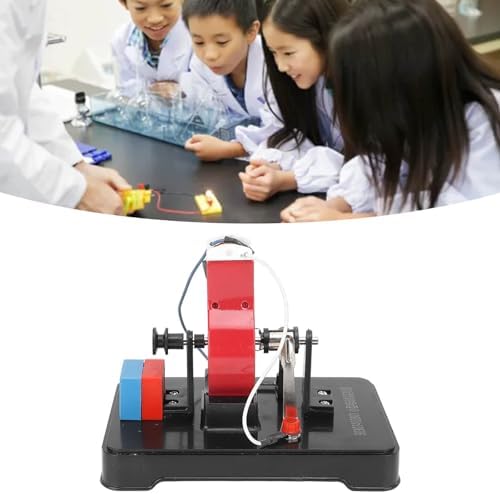 BORDSTRACT Simple Electric Motor Model, DC 3-6V Magnet Motor Model Assemble DIY Kit J24018 for Studying Magnetic Line of Force Display Model Physics Science Educational Practice - Image 4