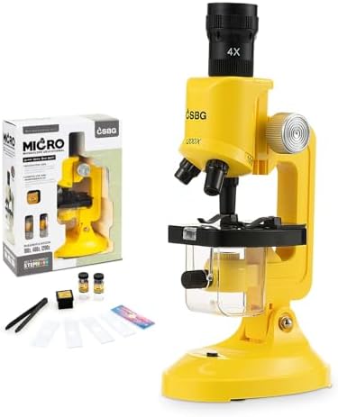 Little World Kids Microscope with LED Light - 100X/400X/1200X Magnification by LittleWorld