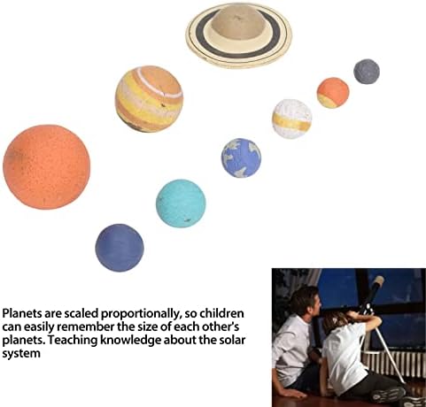 Solar System Model, Weather PVC 9 Planets Model Cute Fine Workmanship for Kids - Image 5