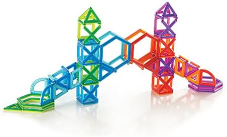 Guidecraft PowerClix Frame Magnetic Building Blocks Set, 100 Piece Magnetic Tiles, Stem Educational Construction Toy - Image 4