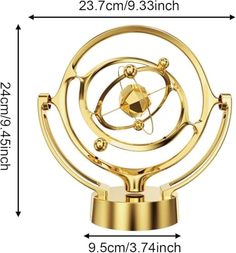 Motion Decorations,Magnet Perpetual Motion Machine Ornament,Kinetic Desk Sculpture Metal (Silver) - Image 3