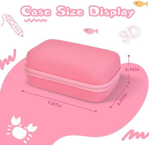 Hard Case Compatible with MYNT3D Super/Professional Printing 3D Pen,Pink - Image 7
