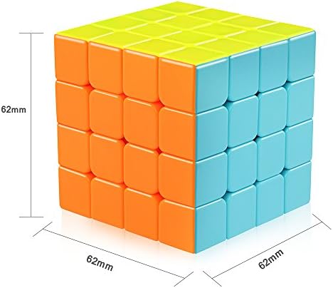 D-FantiX Stickerless 4x4x4 Speed Cube, Smooth Turning Fidget Toy for Adults - Image 2