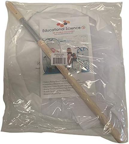 Educational Science Butterfly Net, Advanced Student, Detachable Wooden Handle and Muslin Band, BN200 - Image 2