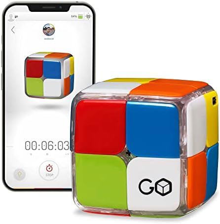GoCube 2x2 Connected Electronic Bluetooth Cube. App-Enabled STEM Smart Cube by Particula