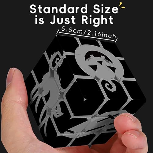 Halloween Glow in Dark Fluorescent Speed Cube 3x3 Luminous Magic Cube Puzzle Brain Teaser Game Toy - Image 2