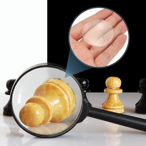PATIKIL 12 Pack Biconvex Lens, 41mm Dia. 180mm Focal Length Optical Lenses Magnifier Paperweight Acrylic Double Convex for DIY Office Desk Home Science Experiment Telescope - Image 5