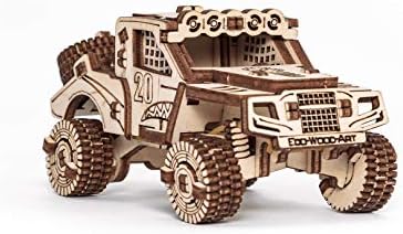 EWA Eco-Wood-Art Vehicles Set 5-in-1 Wooden 3D Puzzle, Mechanical 3D Puzzles for Adults, 364-Piece, with Wind-Up Rubber-Band Motors - Image 6