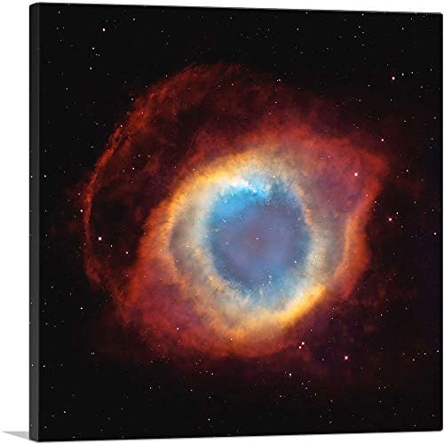 ARTCANVAS Hubble Telescope Helix Nebula Ring Eye of God Canvas Art Print Stretched Framed Painting Picture Poster Giclee Wall Decor - 18" x 18" (1.50" Deep) by ARTCANVAS