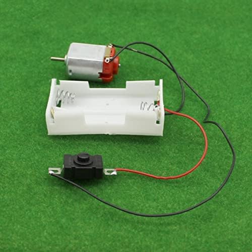 Vehicle Torque Electric Motor Mini Small Car with Switch and Battery Box, Small Electric 3v Dc Motor 130 Dc Motor Electric Fan Motors Permanent Magnet Dc 3v Science Electronics - Image 3