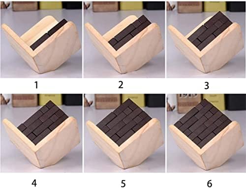 Wooden Brain Teaser Puzzles Box Brain Teasers Wooden Puzzle T-Shaped Geometric Intellectual Jigsaw Logic Cube Puzzles Mind Games for Kids and Adults - Image 5