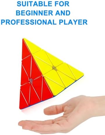 CFMOUR Pyramid Speed Cube, Stickerless Triangle 3x3 Magic, Kid Puzzle Toy ﻿ - Image 6