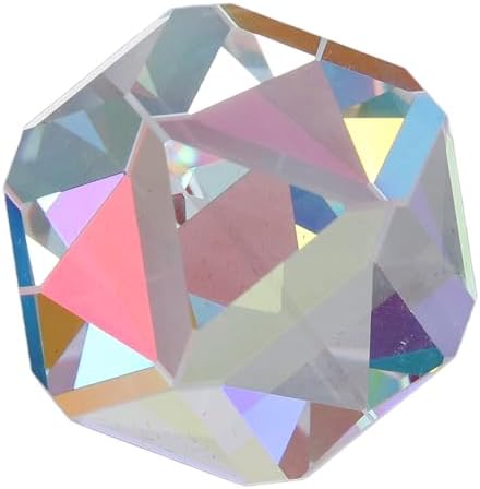 Pongnas K9 Optical Glass Faceted Prism 98x98mm for Light Refraction Projection Science Experiments Iridescent Color Prism for Photography Classroom Home Decor - Image 5