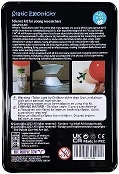 The Purple Cow Crazy Scientist Static Electricity - Science Kits for Young Researchers. for Learning & Education - STEM Educational Games for Kids, Boys & Girls, with Instructions - Image 3