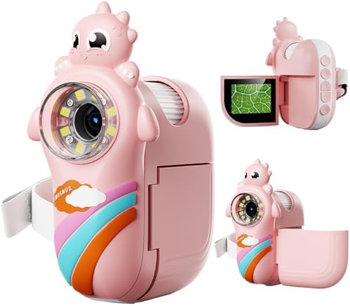 Kids Handheld Digital Microscope with Photo and Video Functions, 2'' LCD Screen - Educational Science Christmas Birthday Gifts for Over 3 Years Old - Pink by Unknown