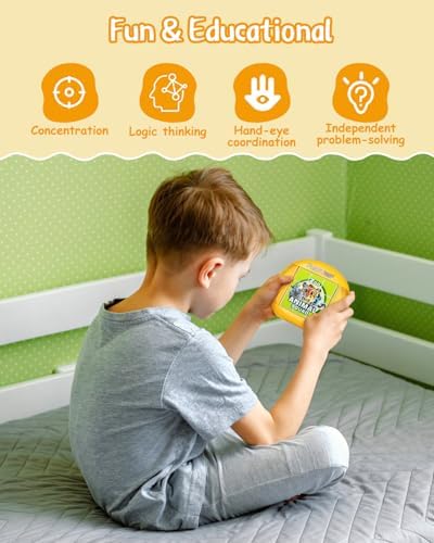 Rotating Puzzle for Toddlers Kids 3+, Travel Essentials Toys - Image 4