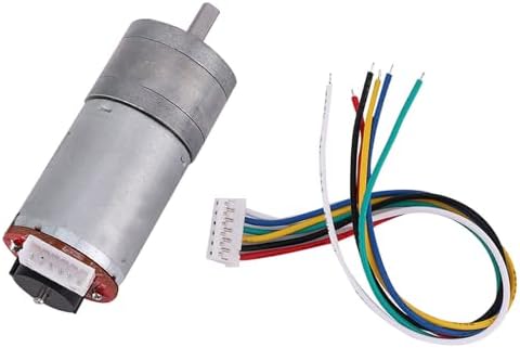DIY Encoder Gear Motor with Mounting Bracket 65mm Wheel Kit, JGA25-371 Metal Gears DC12V for Smart Car Robot Printer Machinery Equipment (Speed ​​50) - Image 2