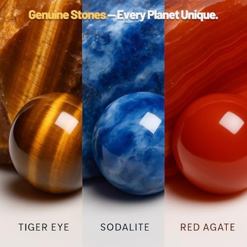 Solar System Project Kit for Kids 8-12, 8 Real Gemstone Planets - Image 6
