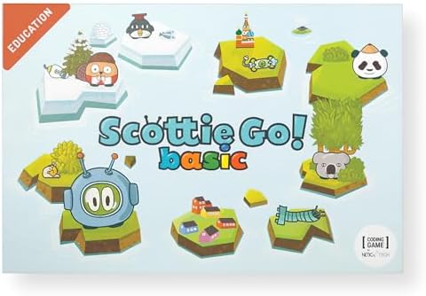 Scottie Go Basic Coding Game, Combines Virtual and Real-Life Learning, Includes 60 Quests, 179 Programming Blocks, App Integration for Scanning Codes by Unknown