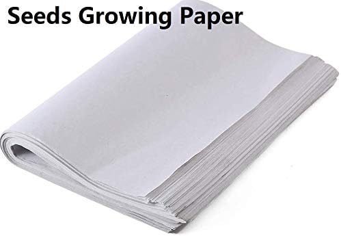 Pack of 150 pcs Germinating Growing Paper Seed Sprouter Vegetable Microgreens Planting Paper 7.8" x 11.4". Fit for Plant Germination Tray (13.4"x 9.8") Trays NOT Included