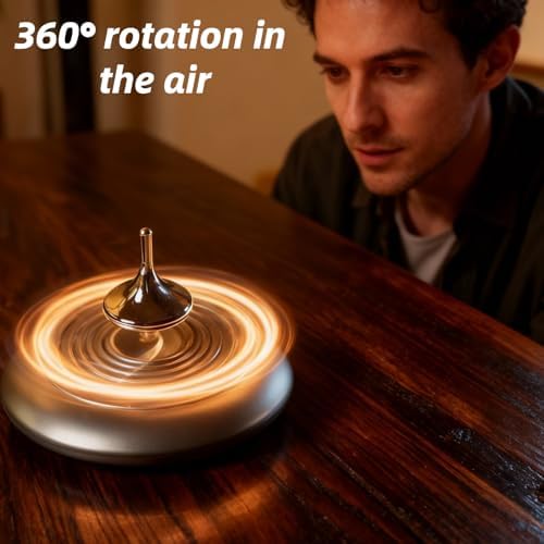 Magnetic Levitating Spinning Top, Floating Gyroscope Desk Toy - Image 4
