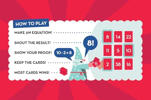Evermade Proof! and Adsumudi Math Games Bundle - Fast Paced, Fun Card Games to Improve Mental Math Skills for Kids Ages 8-12 - Image 6