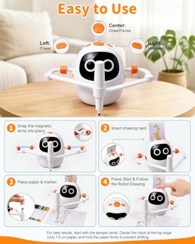 Drawing Robot for Kids, Smart Drawing Machine with 220 Educational Cards - Image 4