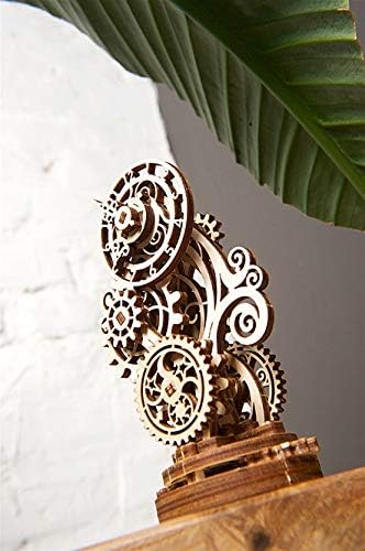 Mechanical UGEARS Wooden 3D Puzzle Model Steampunk Clock Construction Set - Image 5