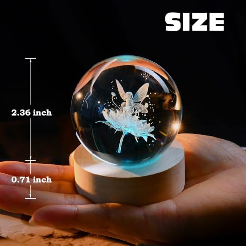 Fairy Gifts for Girls 3D Fairy Crystal Ball Birthday Gifts for Girl - Image 6