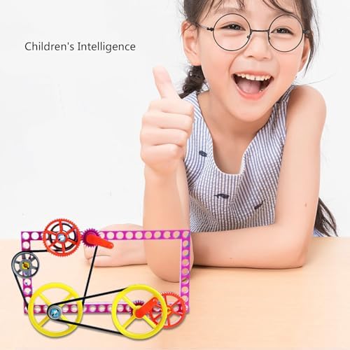 Hands on Gear and Pulley Assemble Toy Classroom Mechanical Engineering Experiment Set for Preschooler Ages 5+ Thinking Development - Image 5