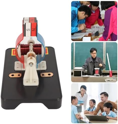 Kit Electric Motor, Plastic and Copper DIY DC Motor Model, Build and Study Magnetic Lines of Force, Hands On STEM Science Kit for Kids Age 8 Plus School Projects - Image 2