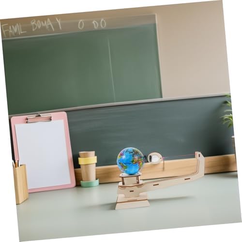 2 Sets Gravity Physics Experiment Kit Wooden Earth Moon Models - Image 5