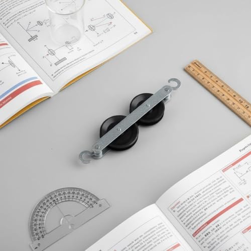 predolo Physic Demonstration Pulley Set Large Size Mechanics Demonstration Pulley Hands-on Learning Block and Tackle System for Students, Teacher, Classroom, Rod Fixed Pulley - Image 5