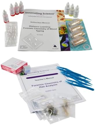 Forensic Blood Typing & Hair Analysis Kit Set, Simulated Blood, 2 Pc by InnovatingScience