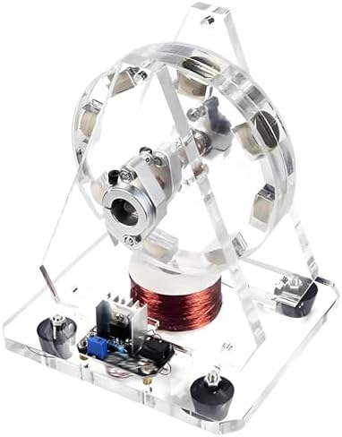 Magnets Pseudo Motion Disc Motor, 24V Brushless Motor Model, Scie Motion Machine, with 8 Strong Magnets, 500-1500rpm Speed, for Teaching, Science Physics Gadget by Unknown